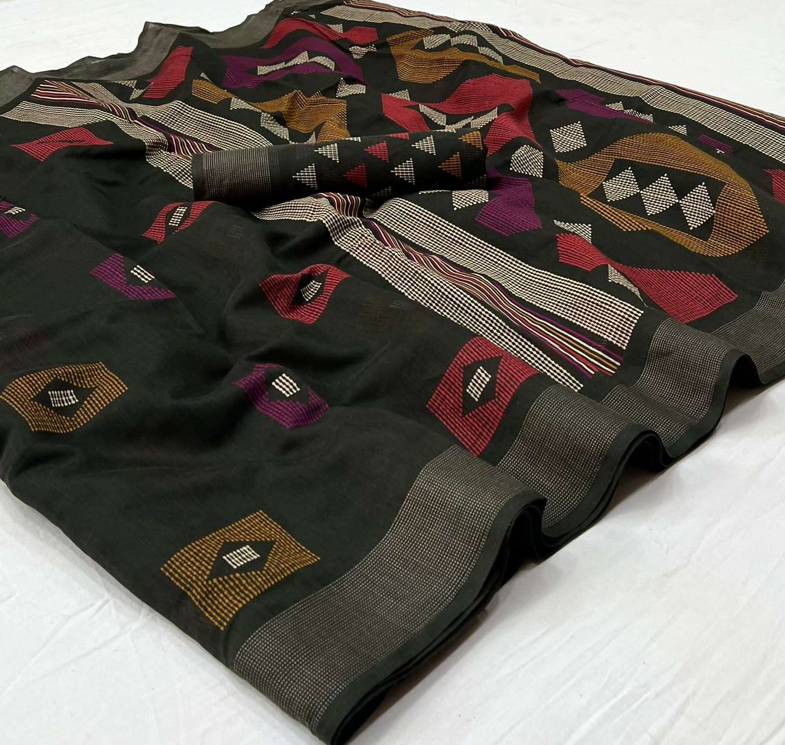 AARVI BY AQSAWHOLESALE SOFT COTTON LINEN SILK SAREES