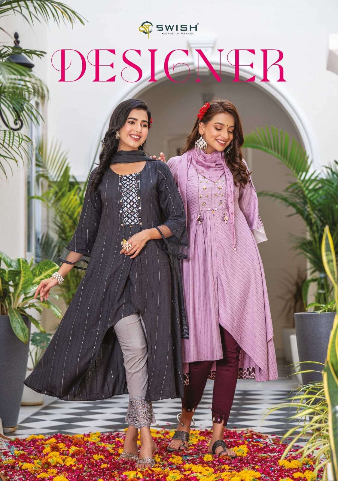 DESIGNER BY SWISH 101 TO 106 SERIES RICH LIVA VISCOSE READYMADE DRESSES