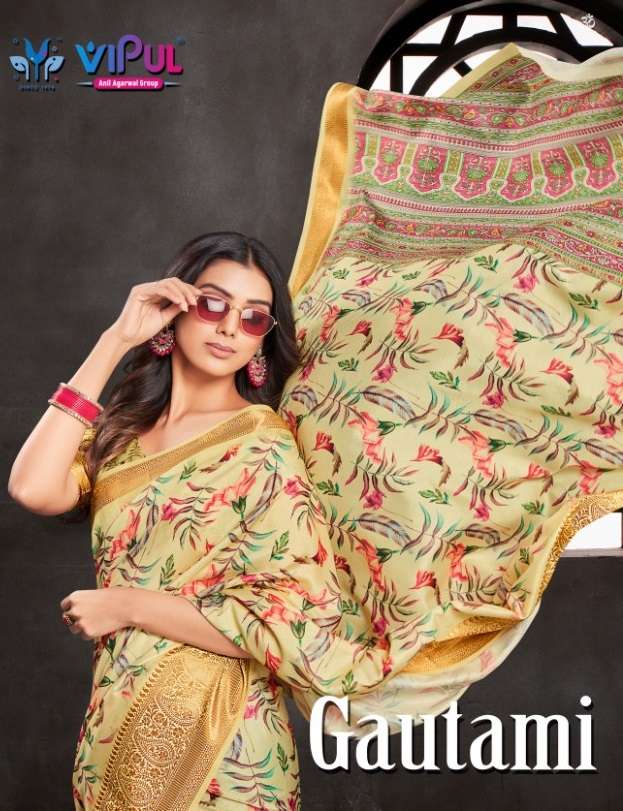 GAUTAMI BY VIPUL 62421 TO 62432 SERIES SOFT SILK SAREES