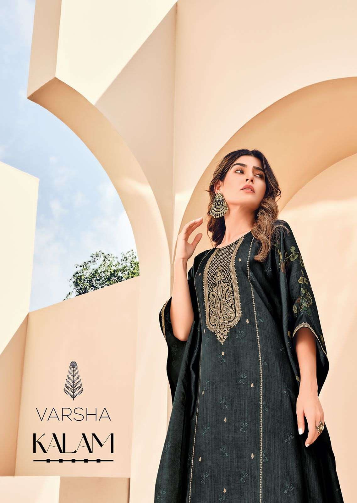 KALAM BY VARSHA 01 TO 04 SERIES PURE VISCOSE PRINT KAFTAN & PANTS