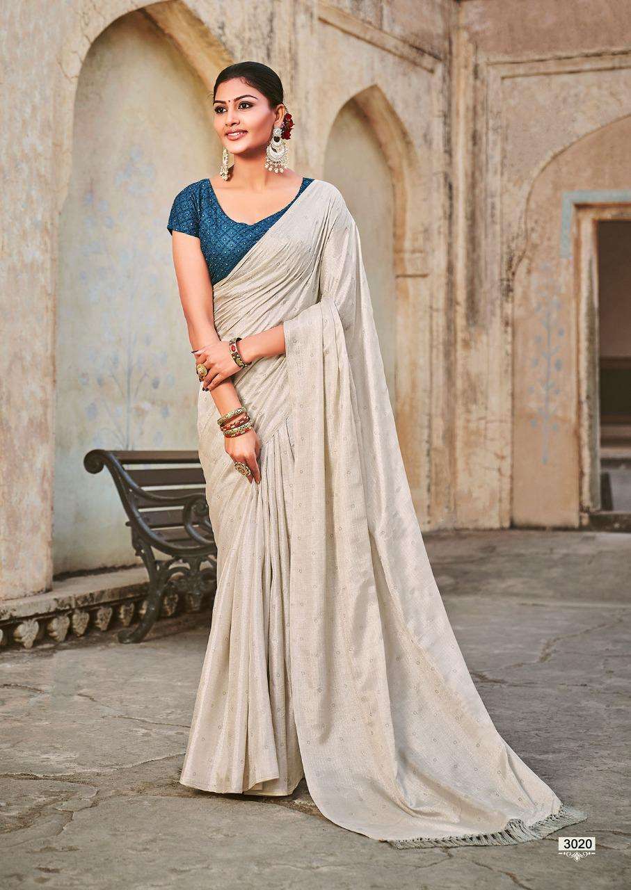  MRUNAL BY KASHVI CREATION 3011 TO 3020 SERIES COTTON KHADI EMBROIDERY SAREES