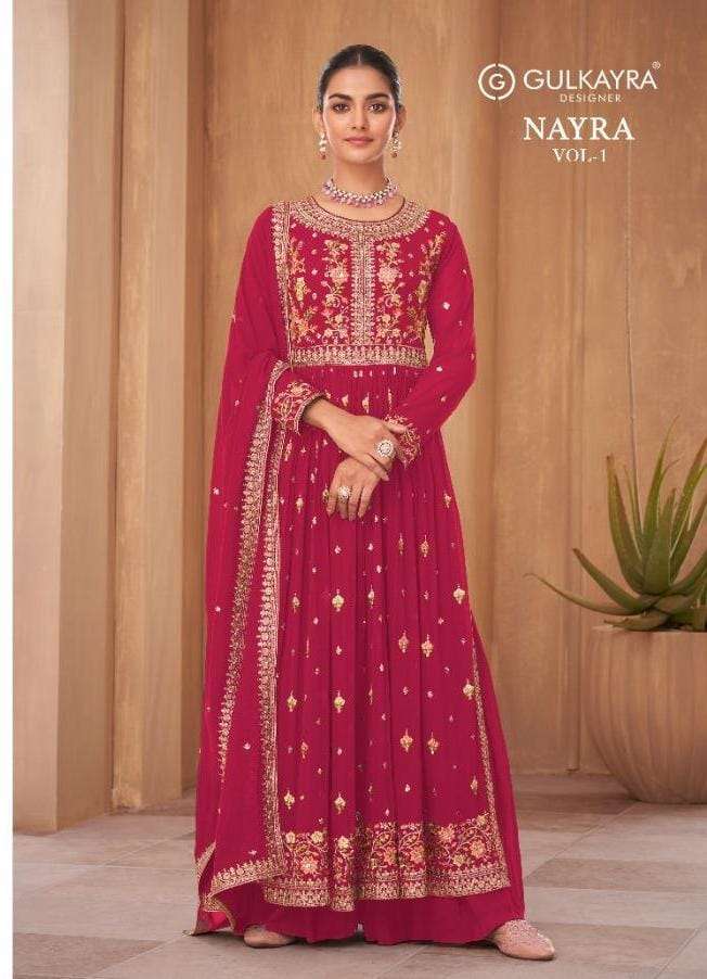 NAYRA VOL-1 BY GULKAYRA DESIGNER 7184-A TO 7184-C SERIES GEORGETTE DRESSES