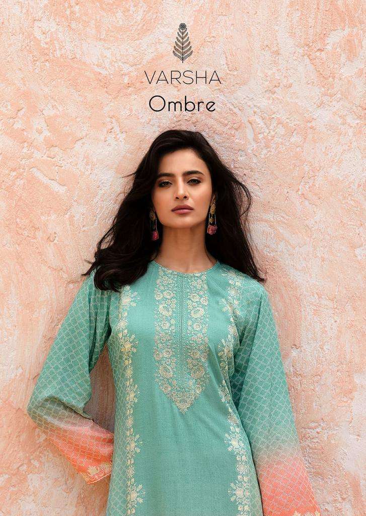 OMBRE BY VARSHA 01 TO 04 SERIES COTTON SILK EMBROIDERY WORK DRESSES