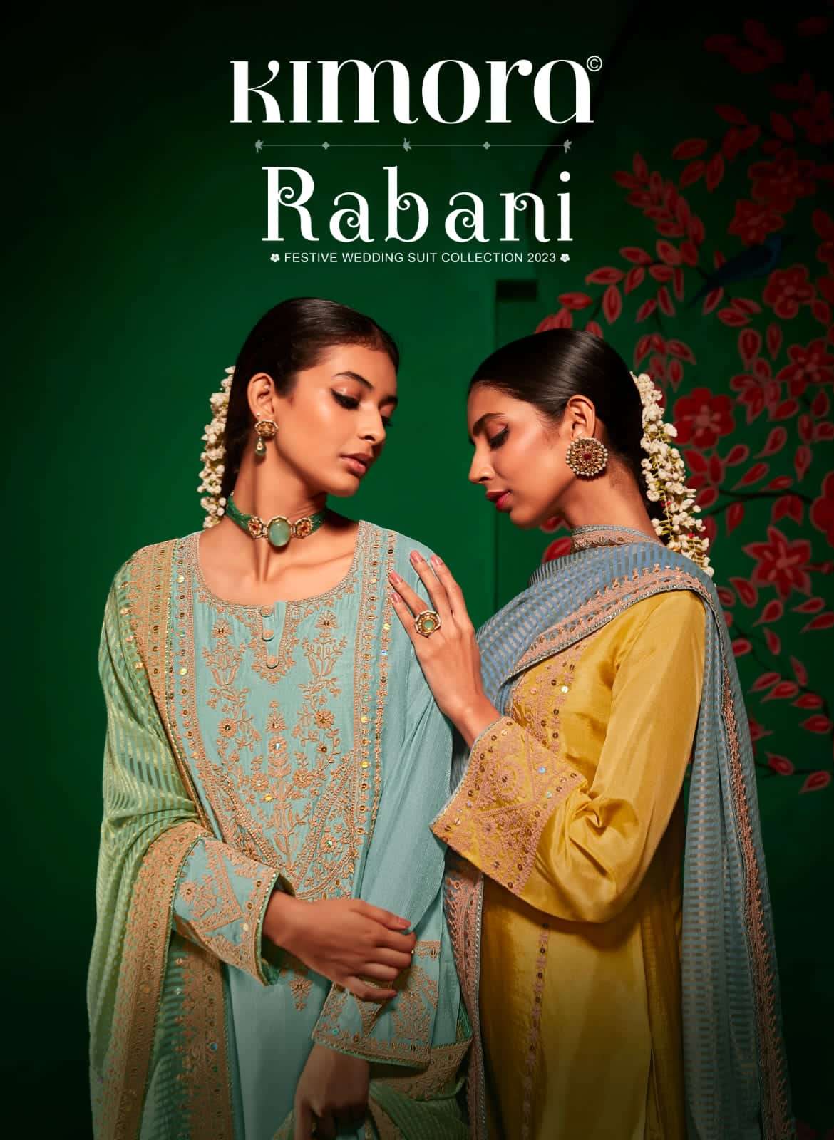 RABANI BY KIMORA 2071 TO 2078 SERIES MODAL SILK EMBROIDERY DRESSES