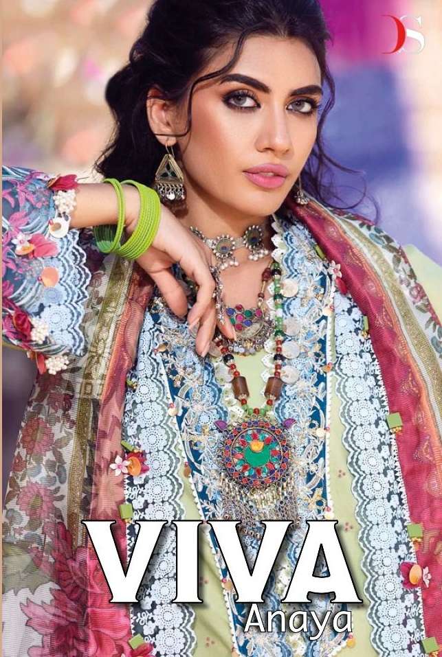 VIVA ANAYA BY DEEPSY SUITS 1861 TO 1867 SERIES COTTON EMBRODERY PAKISTANI DRESSES