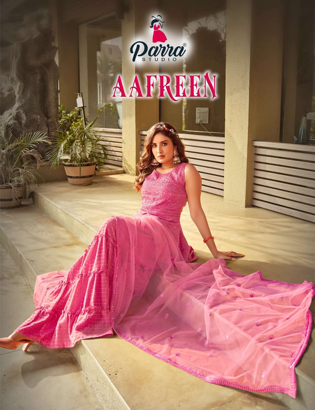 AAFREEN BY PARRA STUDIO 1001 TO 1005 SERIES SILK BASE WITH EMBROIDERY WORK DRESSES