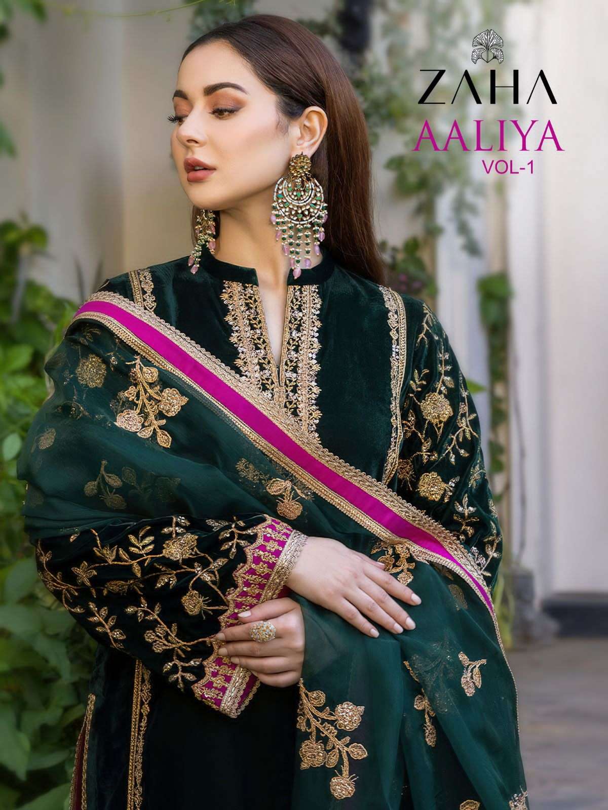 AALIYA VOL-1 BY ZAHA 10120 TO 10122 SERIES GEORGETTE HEAVY EMBROIDERY PAKISTANI DRESSES