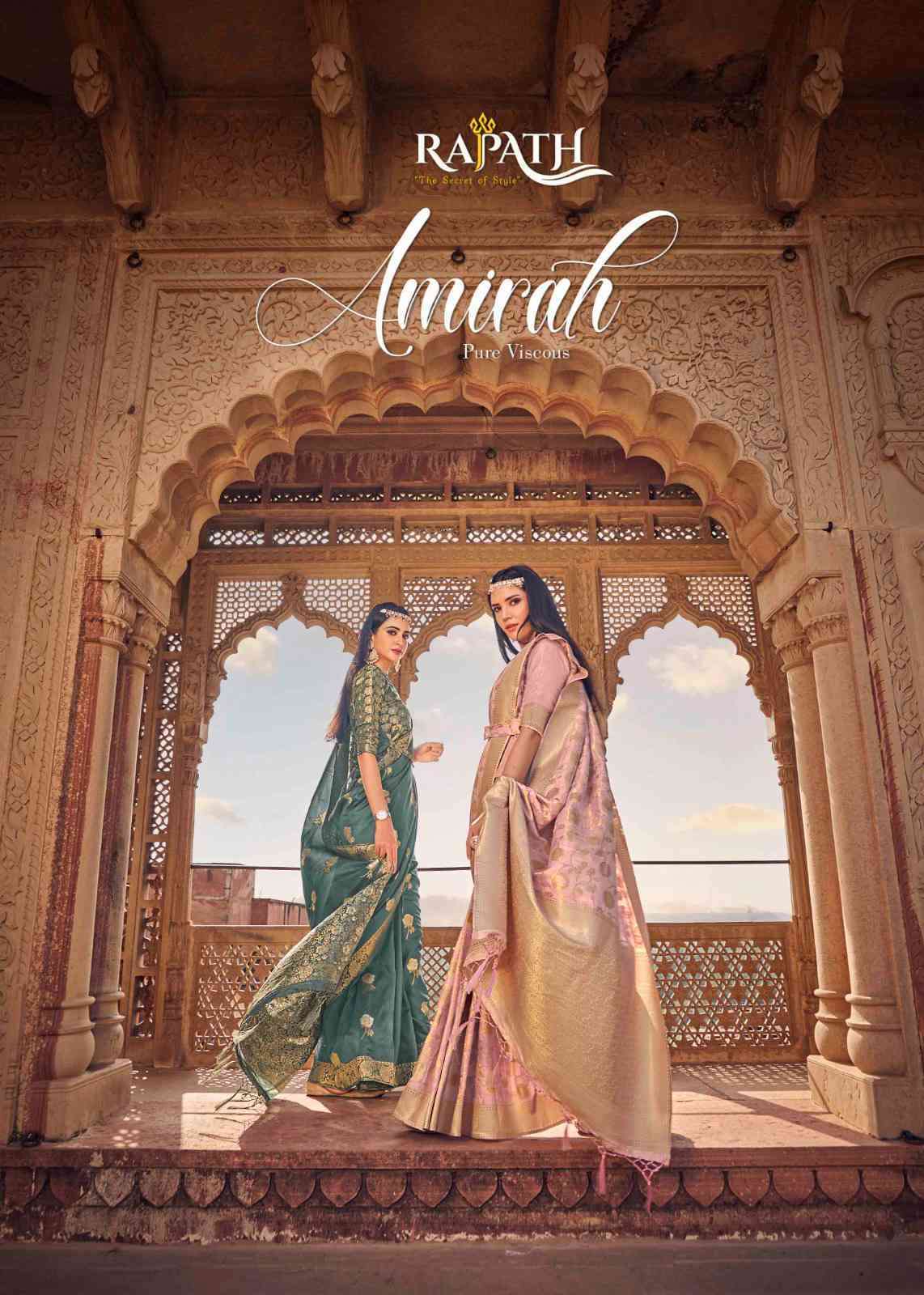 AMIRAH BY RAJPATH 60001 TO 60006 SERIES PURE VISCOSE SILK WORK SAREES