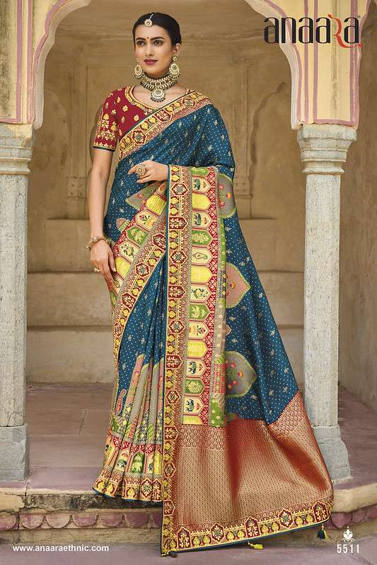 ANAARA 5501 TO 5516 SERIES BY TATHASTU DESIGNER HEAVY WORK SILK SAREES