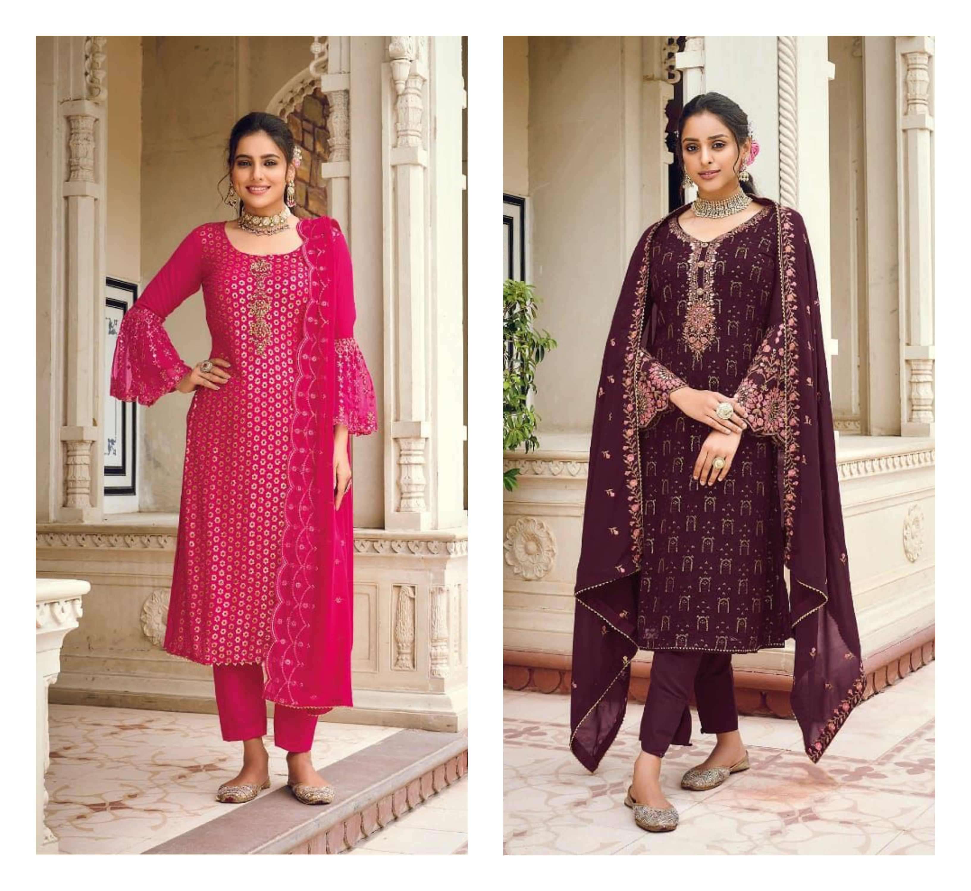 ASHPREET VOL-7 HIT DESIGNS BY EBA LIFESTYLE GEORGETTE EMBROIDERY DRESSES