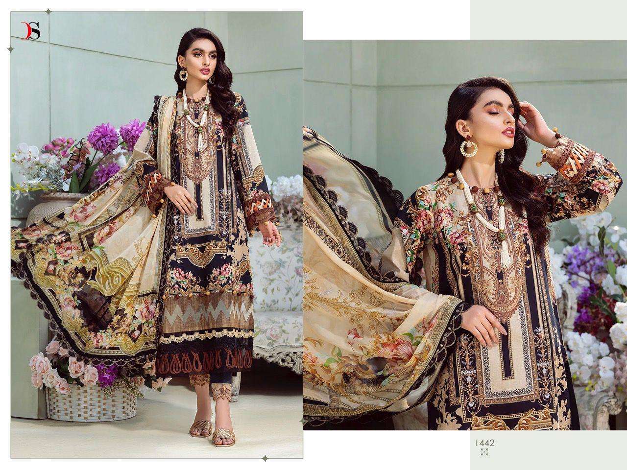 BLISS LAWN 1442 HIT DESIGN BY DEEPSY SUITS COTTON EMBROIDERY PAKISTANI DRESS