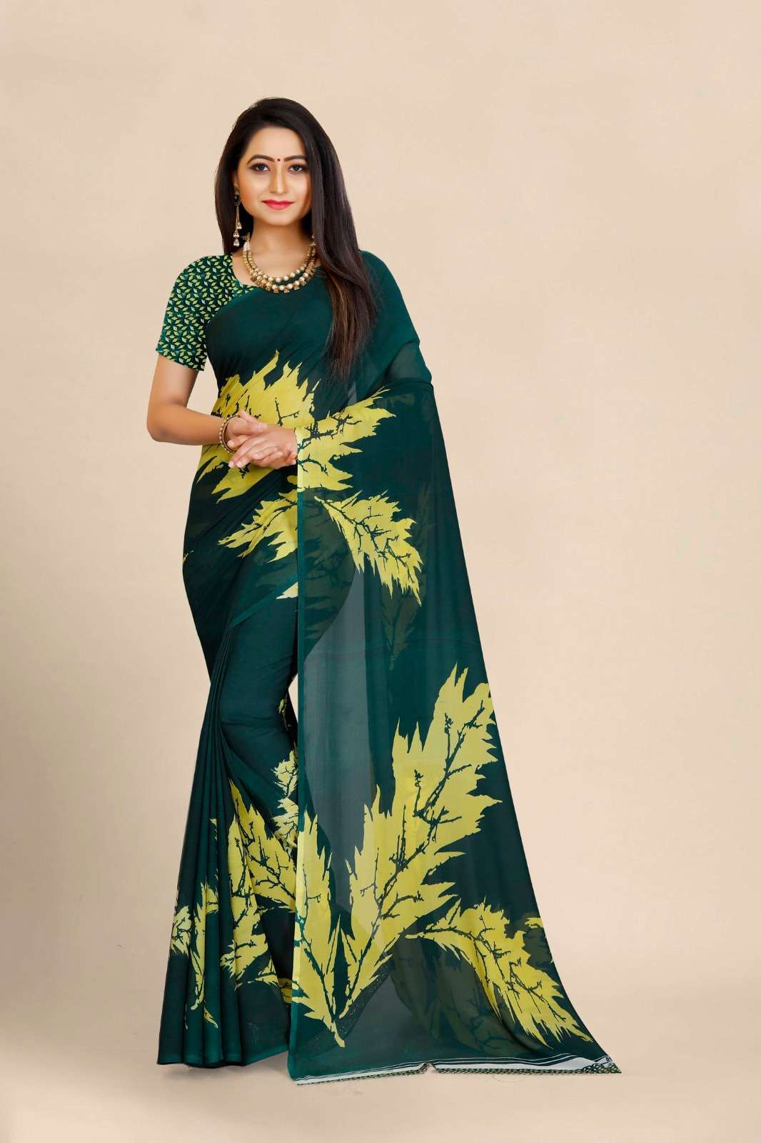 FLORAL PATTI BY AQSAWHOLESALE FLORAL PRINT GEORGETTE SAREES