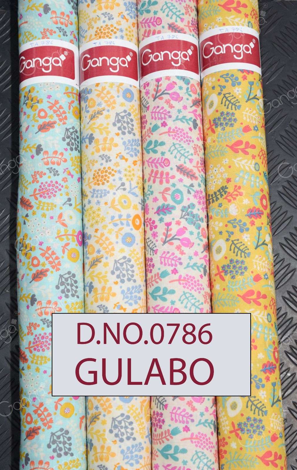 GULABO 0786 TO 1094 SERIES BY GANGA FASHIONS PREMIUM COTTON PRINT FABRIC