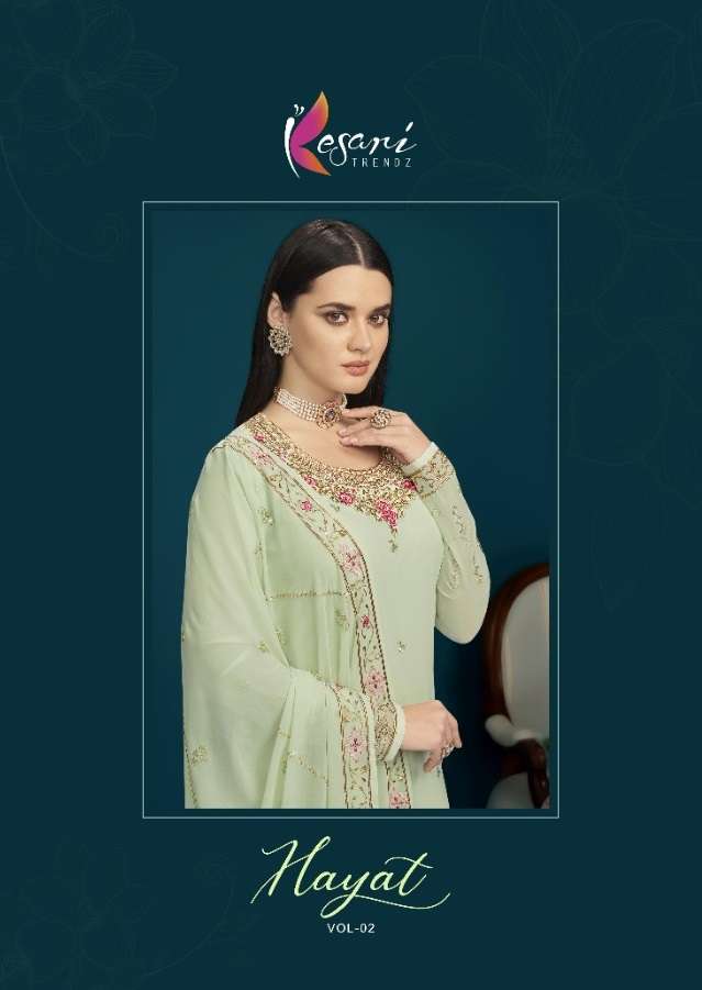 HAYAT VOL-2 BY KESARI TRENDZ 5006 TO 5010 SERIES GEORGETTE EMBROIDERY DRESSES