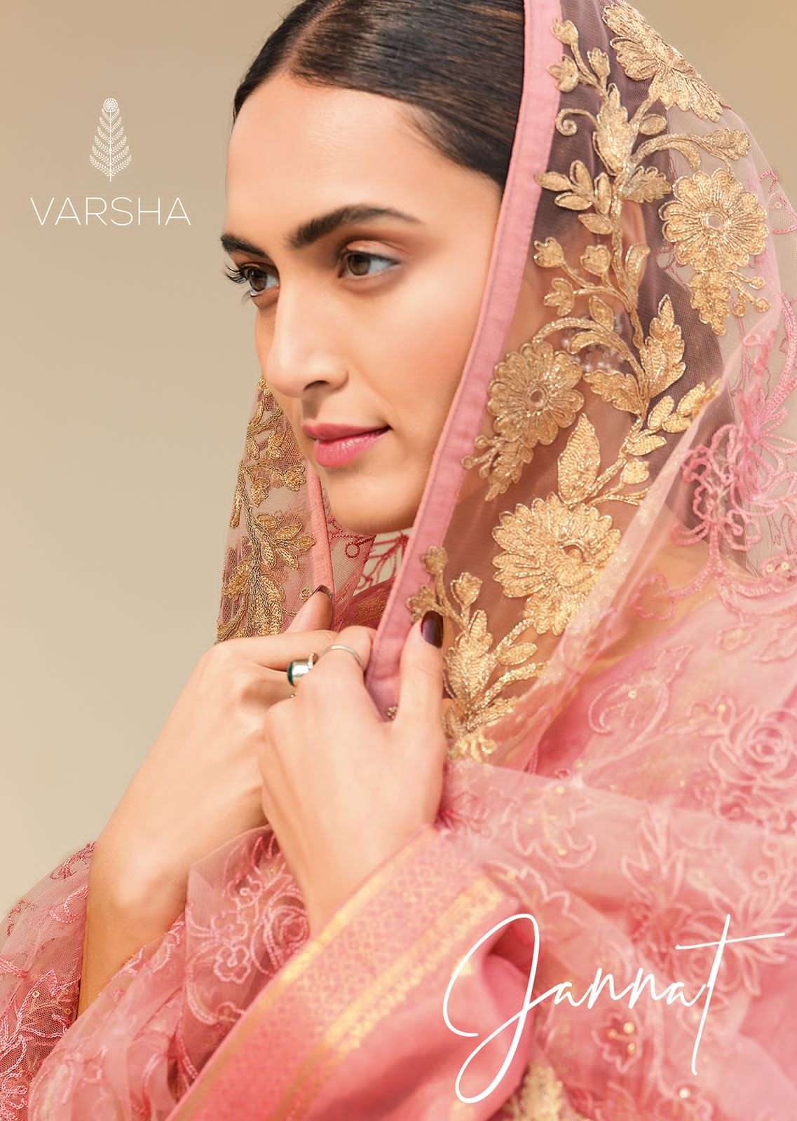 JANNAT BY VARSHA 31 TO 34 SERIES WOVEN VISCOSE WITH EMBROIDERY WORK DRESSES 