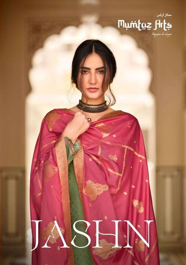 JASHN BY MUMTAZ ARTS 11001 TO 11006 SERIES PREMIUM SOFT SILK WITH EMBROIDERY DRESSES