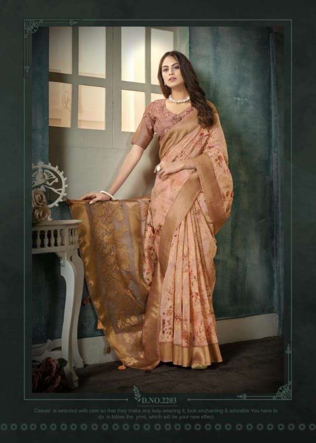 KADAMBARI BY BHUMI 2201 TO 2206 SERIES LALAN WITH VIWEING WORK SAREES