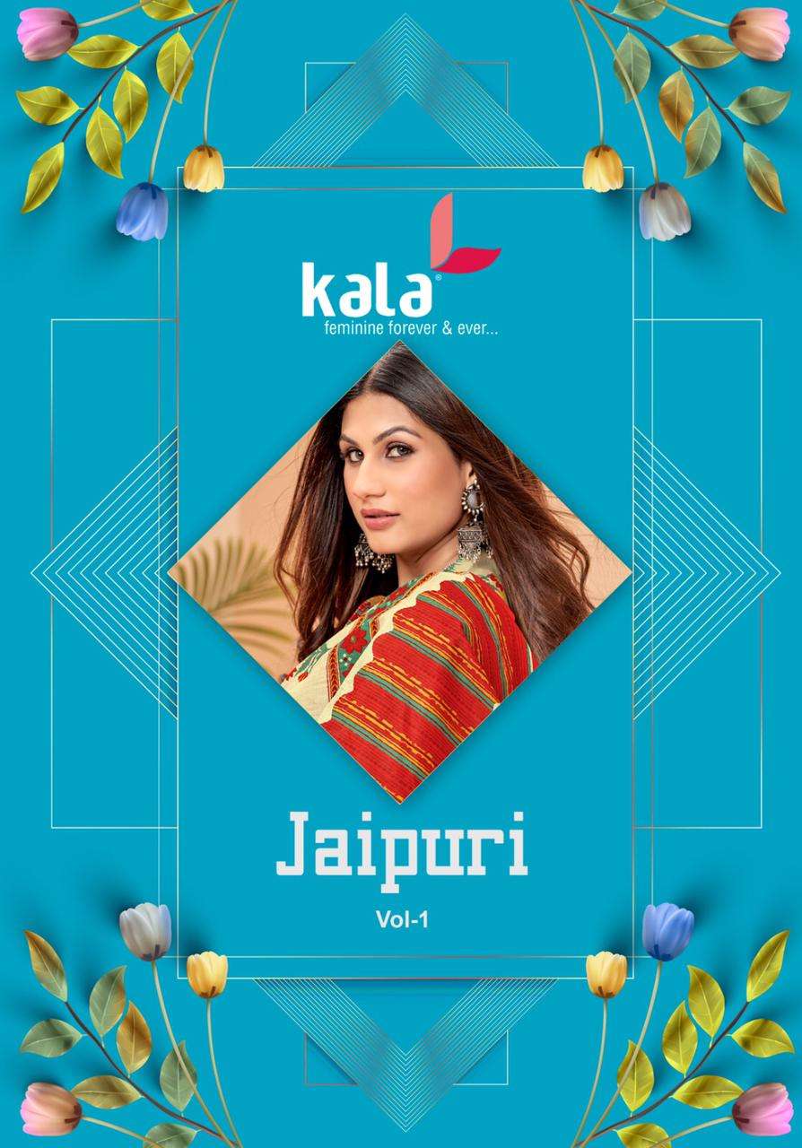 KALA JAIPURI VOL-1 BY AQSAWHOLESALE 4401 TO 4412 SERIES PURE COTTON PRINT DRESSES