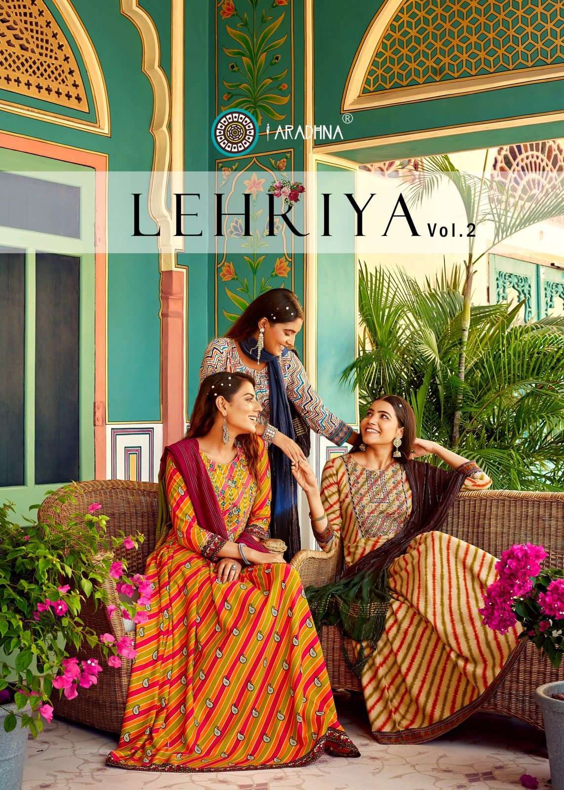 LEHRIYA VOL-2 ARADHNA 2001 TO 2008 SERIES RAYON EMBROIDERY GOWN & DUPATTAS