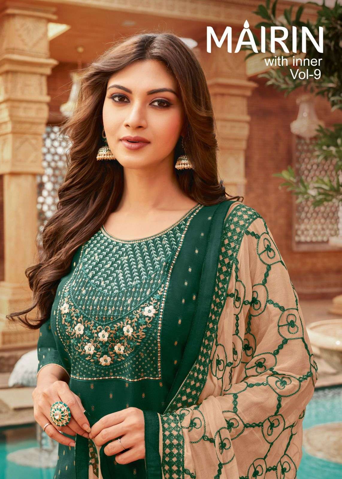 MAIRIN VOL-9 BY KAPIL TRENDZ 62001 TO 62010 SERIES FANCY WITH CHANDERI BUTI WORK DRESSES