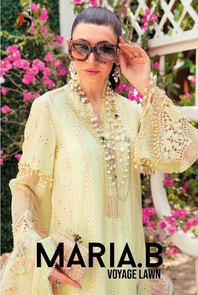 MARIA. B VOYAGE LAWN BY DEEPSY SUITS 2091 TO 2095 SERIES PURE COTTON WORK PAKISTANI DRESSES