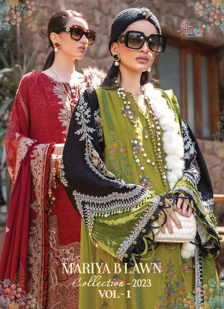 MARIYA B LAWN COLLECTION 2023 BY SHREE FABS 2499 TO 2505 SERIES COTTON PAKISTANI DRESSES