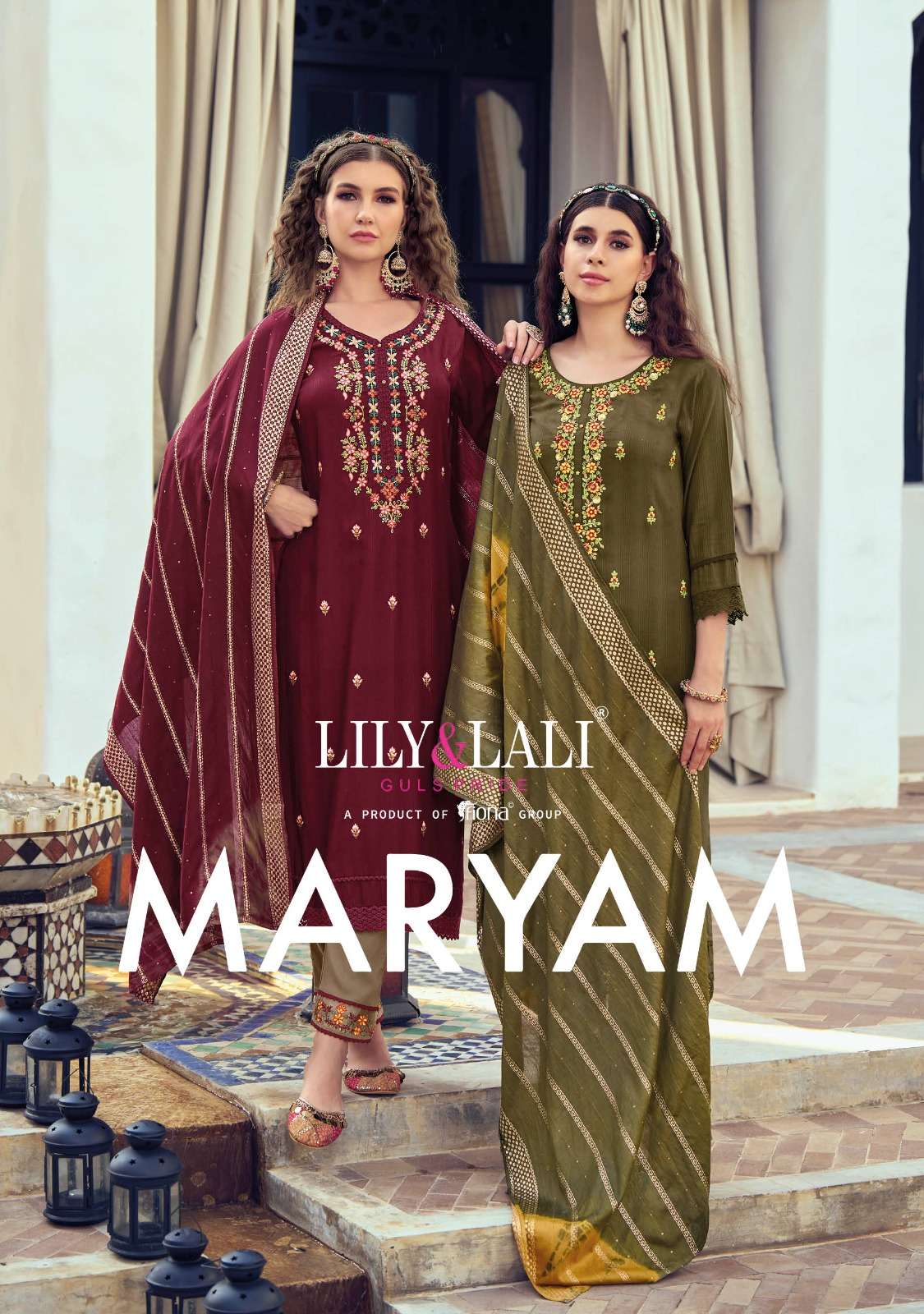 MARYAM BY LILY&LALI 10801 TO 10806 SERIESFABCY VISCOCE WITH EMBROIDERY HAND WIRK DRESSES