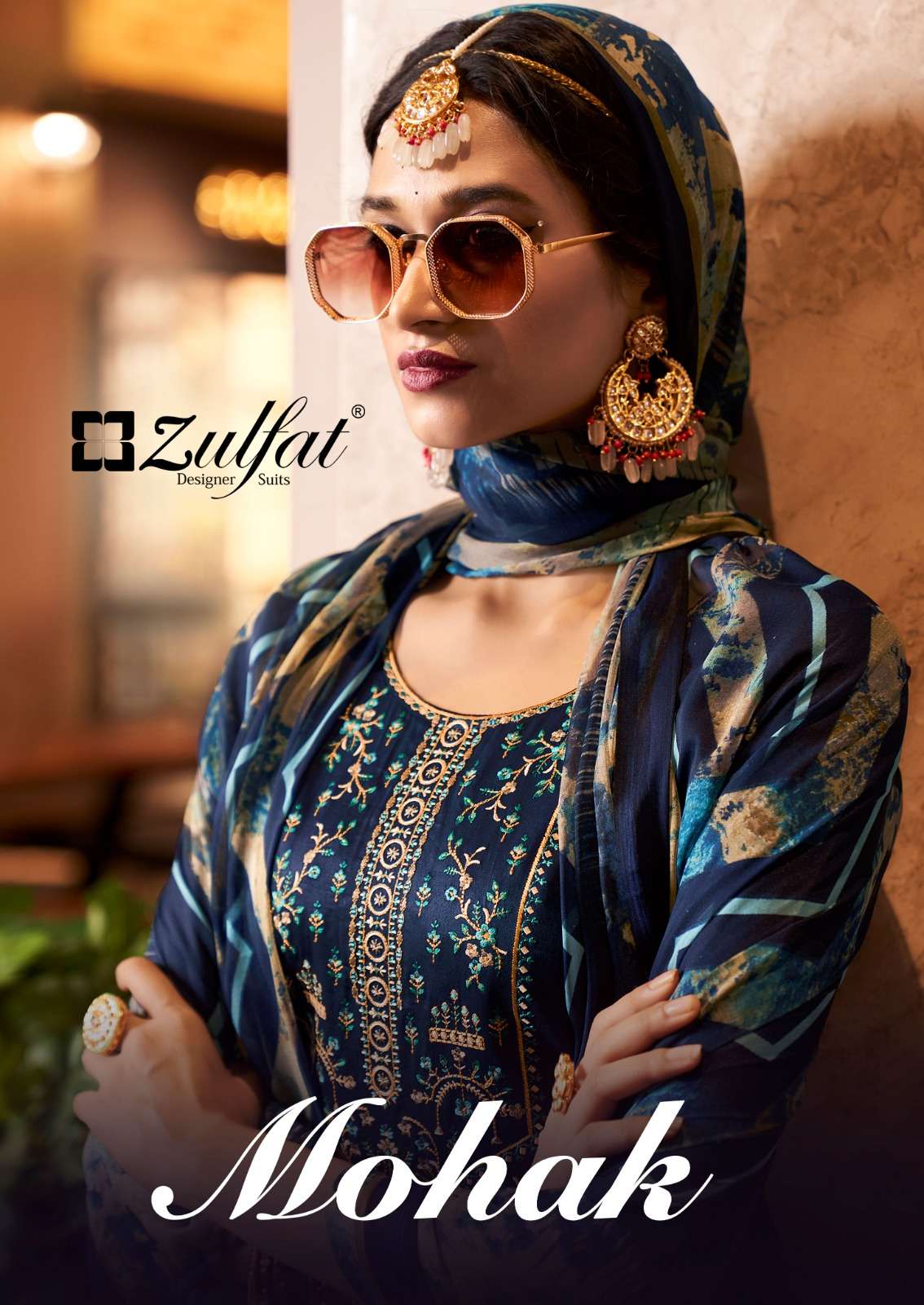 MOHAK BY ZULFAT 473-001 TO 473-010 SERIES COTTON EMBROIDERY DRESSES