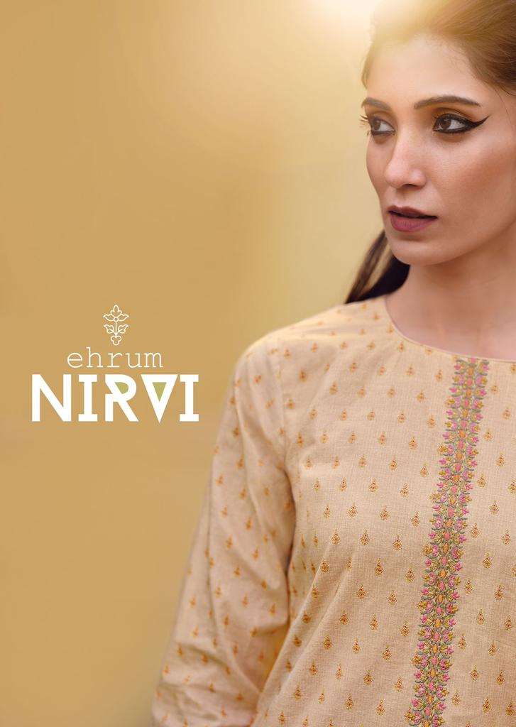 NIRVI BY VASHA 51 TO 54 SERIES PURE COTTON PRINT WITH EMBROIDERY WORK DRESSES