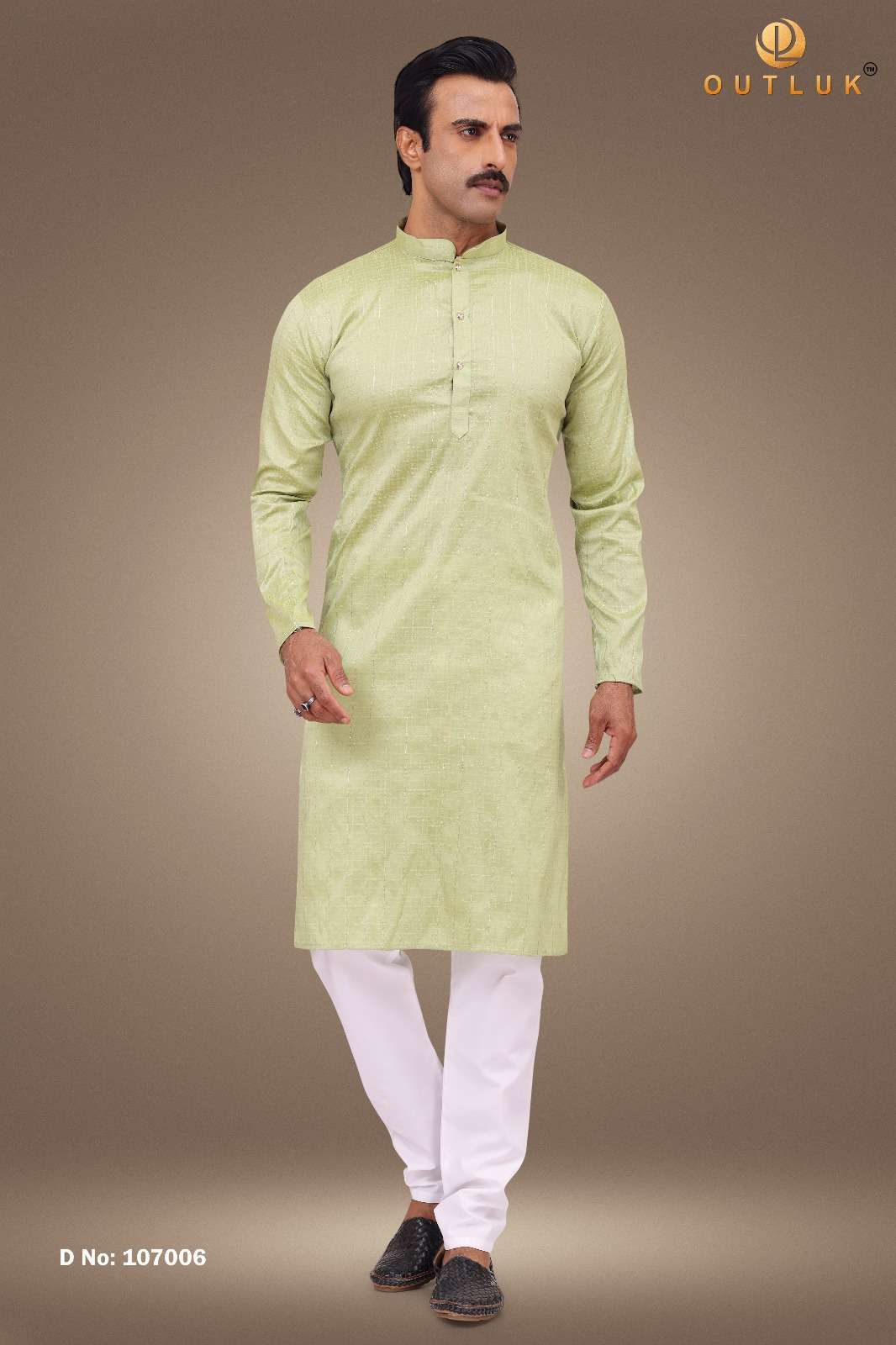 OUTLUK VOL-107 BY OUTLUK 107001 TO 107007 SERIES FANCY SILK WORK MENS KURTA PAJAMAS