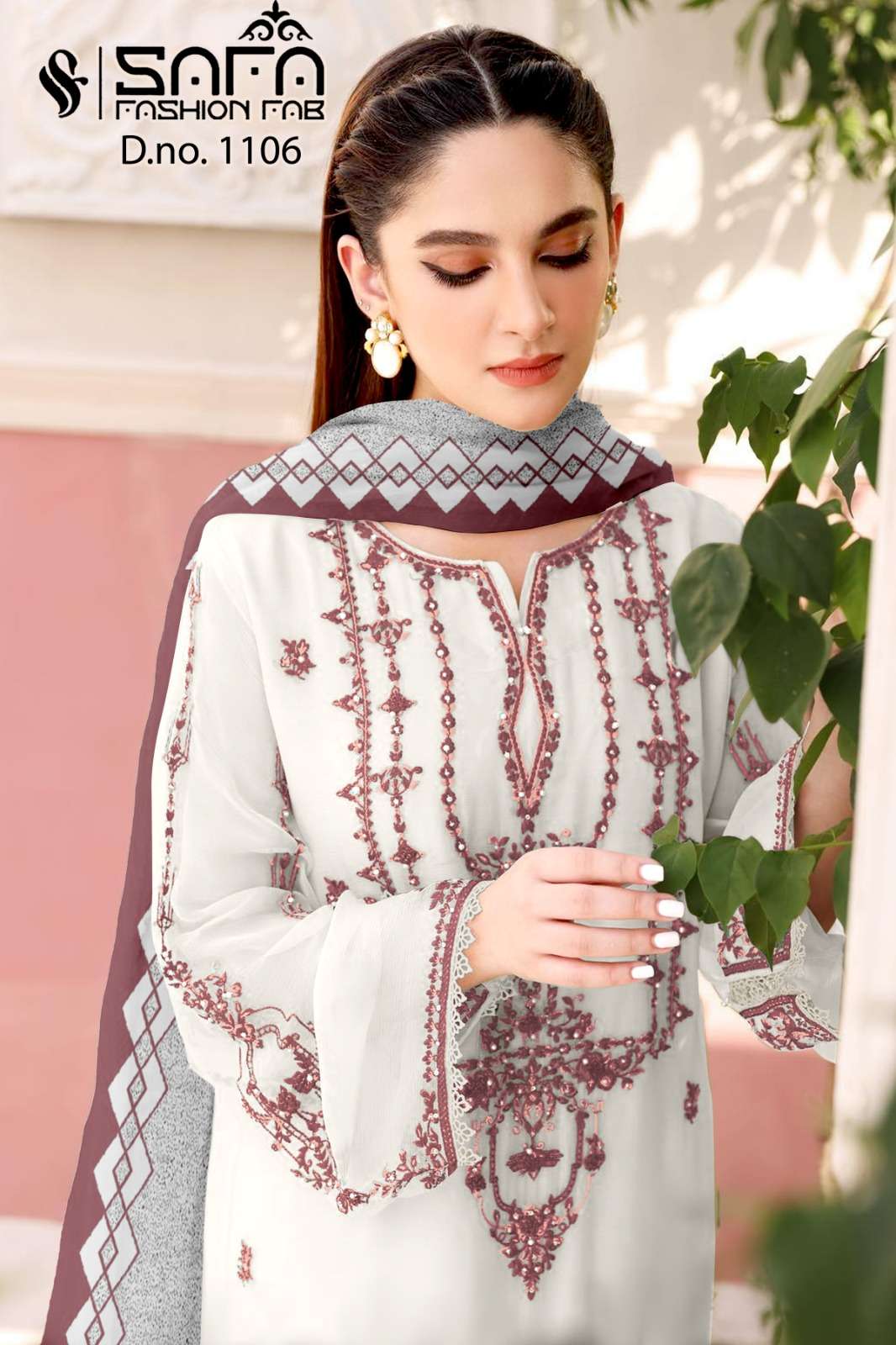 SAFA 1106 COLOURS BY SAFA FASHION FAB HEAVY GEORGETTE WORK STITCHED PAKISTANI DRESSES