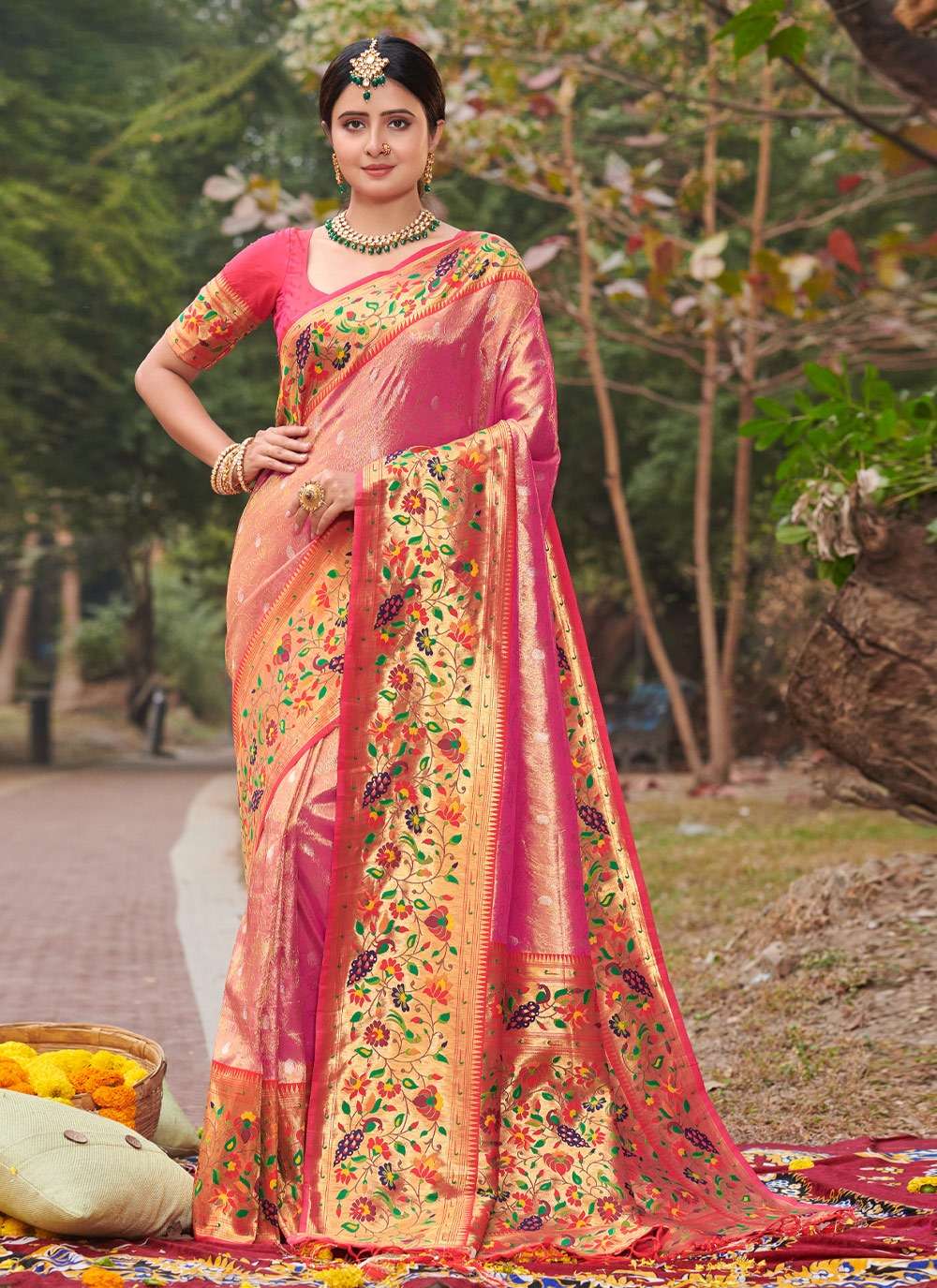 SONPARI BY BUNAWAT 10001 TO 10006 SERIES EXCLUSIVE PAITHANI SILK SAREES