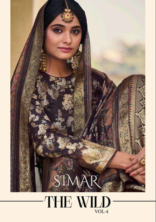 THE WILD VOL-4 SIMAR 2304 TO 2311 SERIES DILA JACQUARD WITH EMBROIDERY WORK DRESSES