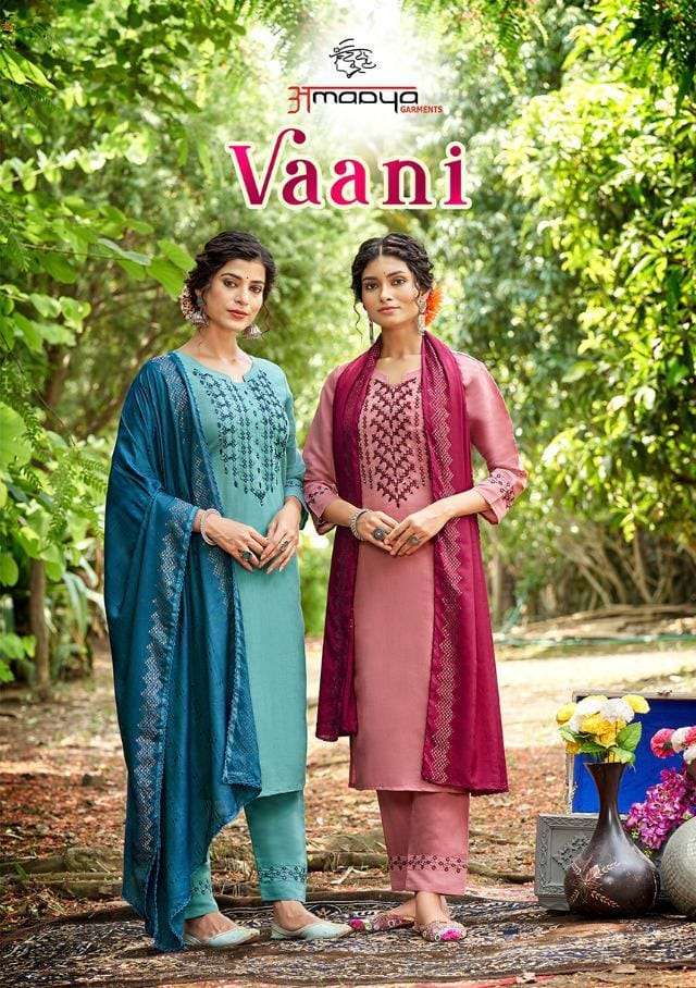 VAANI BY AMAYA 1001 TO 1006 SERIES FANCY VISCOSE WITH FANCY EMBROIDERY WORK DRESSES