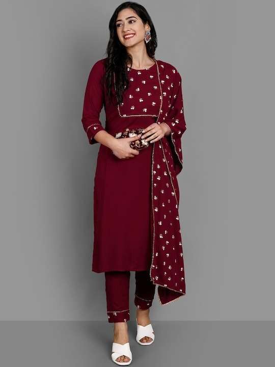 AAKRUTI BY AQSAWHOLASALE VISCOSE RAYON WORK STITCHED DRESSES