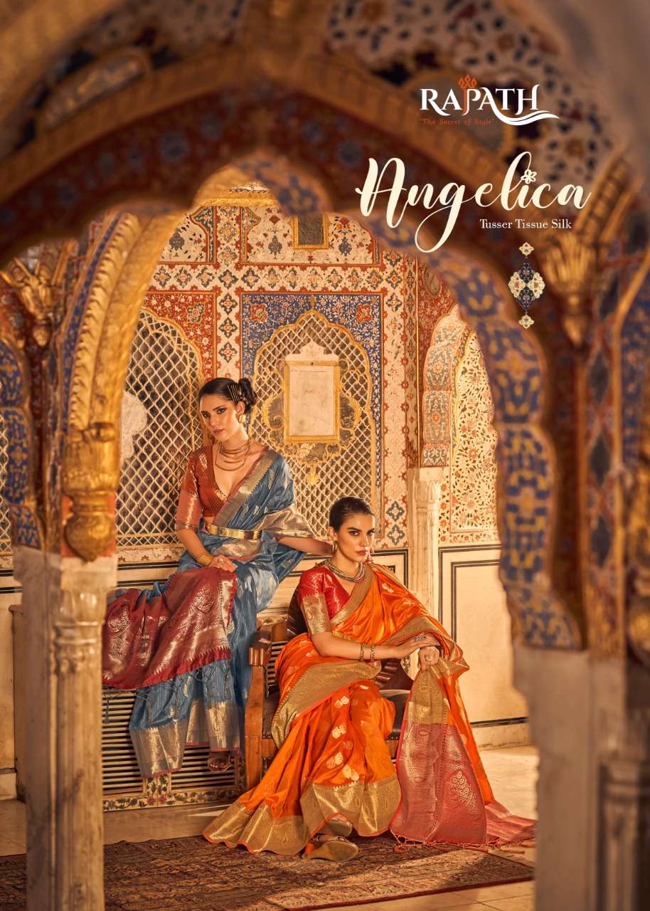 ANGELICA BY RAJPATH 51001 TO 51006 SERIES TUSSER SILK WORK SAREES