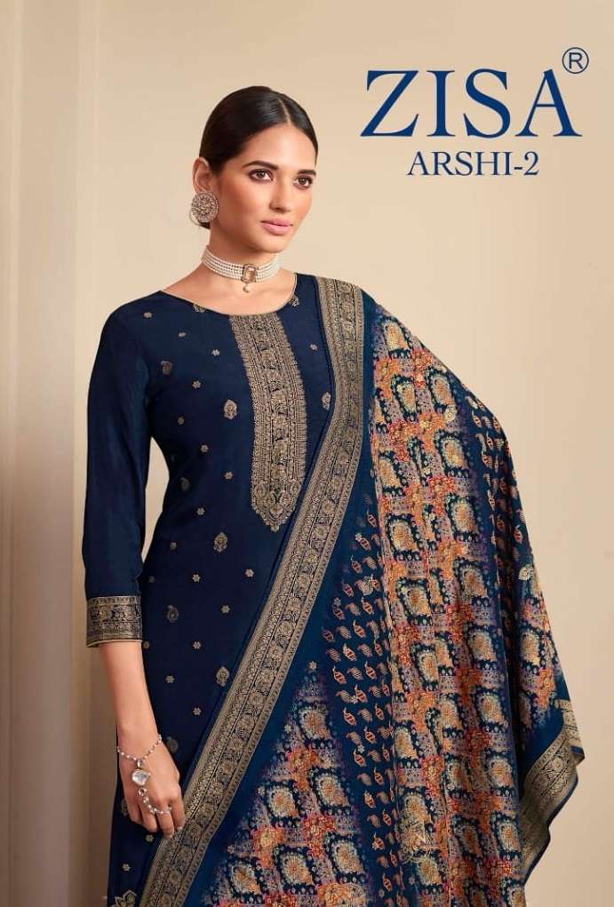 ARSHI VOL-2 BY ZISA 14511 TO 14516 SERIES DOLA JACQUARD WORK DRESSES