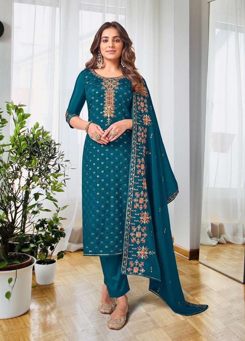 ASHPREET VOL-8 BY EBA LIFESTYLE 1515 TO 1518 SERIES CHINON GEORGETTE EMBROIDERY DRESSES