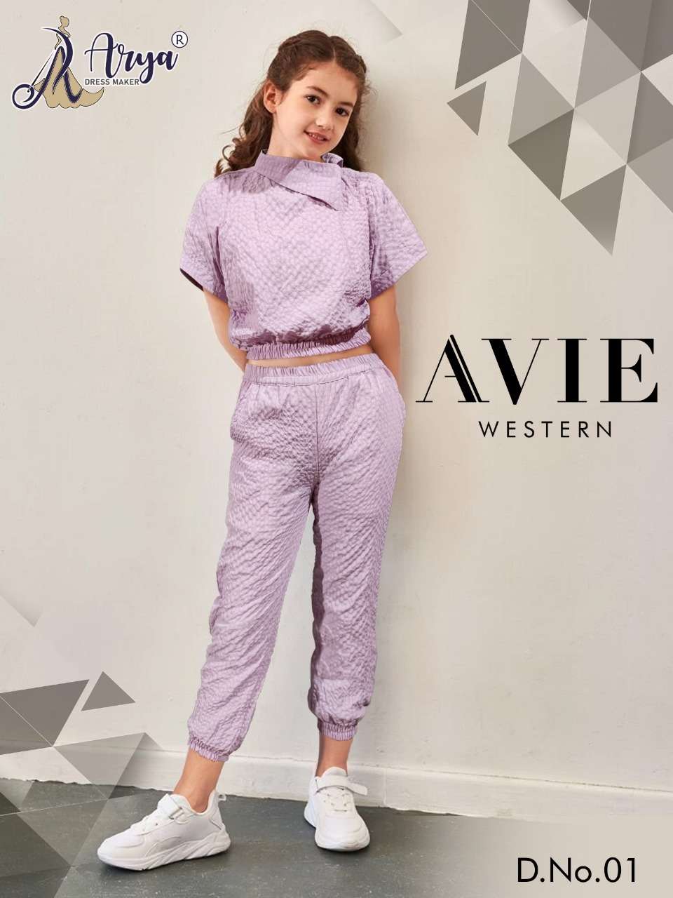 AVIE WESTERN BY ARYA DRESS MAKER 01 TO 05 SERIES IMPORTED CREZ KIDS TUNICS