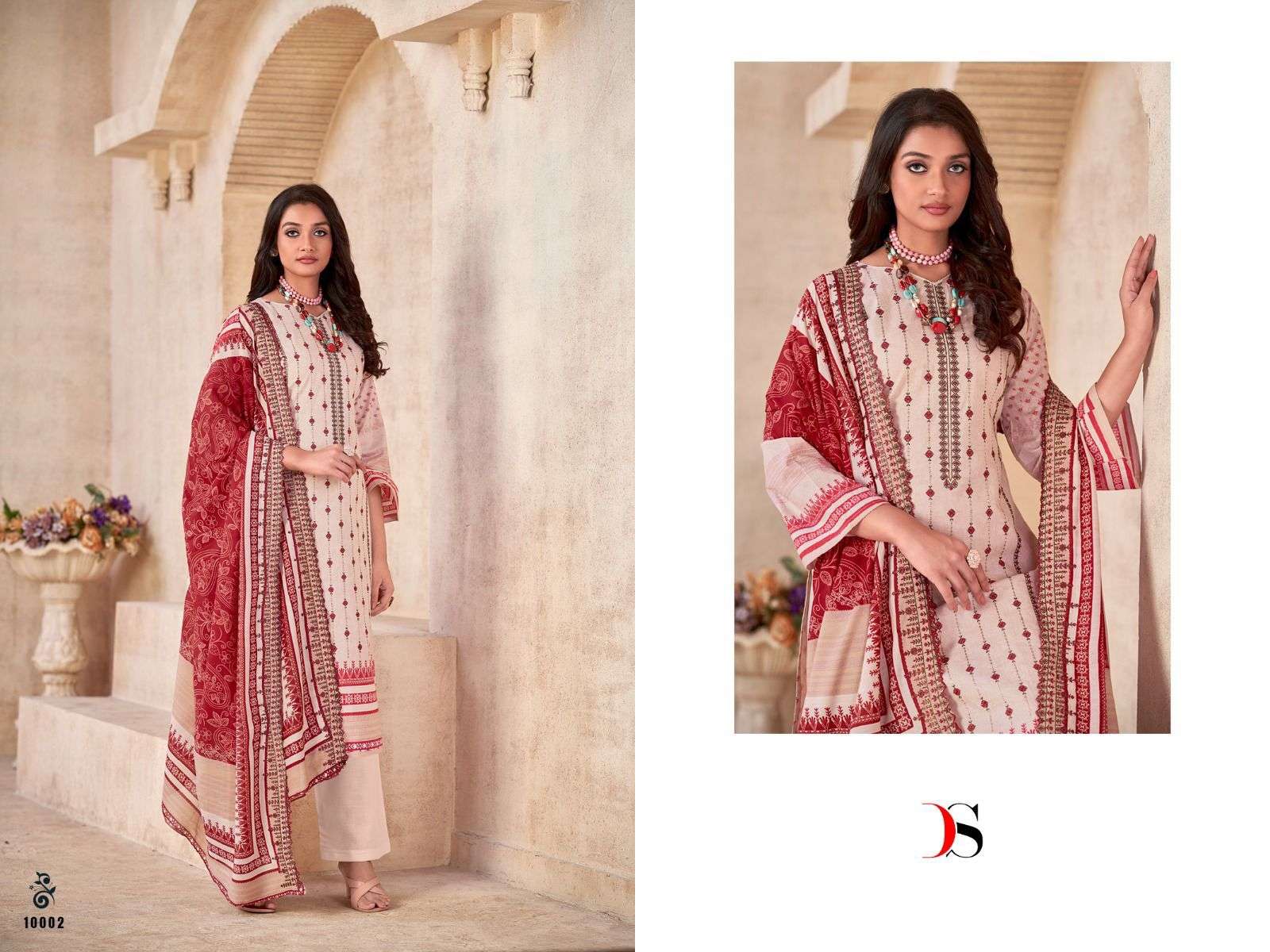 BIN SAEED 10002 HIT DESIGN BY DEEPSY SUITS PURE COTTON EMBROIDERY PAKISTANI DRESS