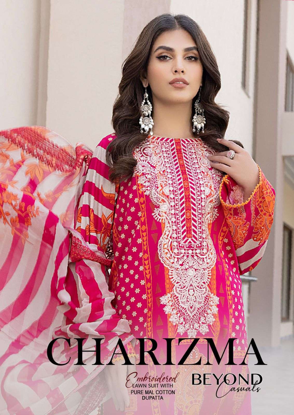 CHARIZMA BY AQSAWHOLESALE 1111 TO 1114 SERIES LAWN PRINT EMBROIDERY DRESSES