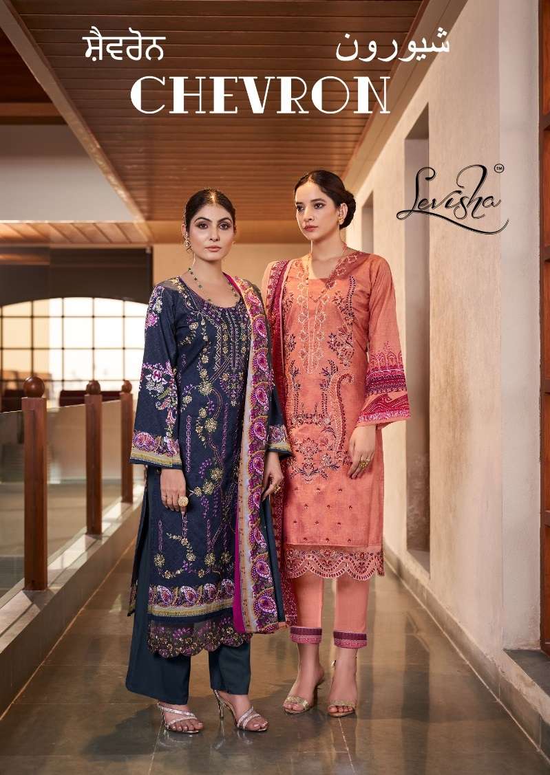 CHEVRON BY LEVISHA 13 TO 19 SERIES LAWN COTTON EMBROIDERY DRESSES