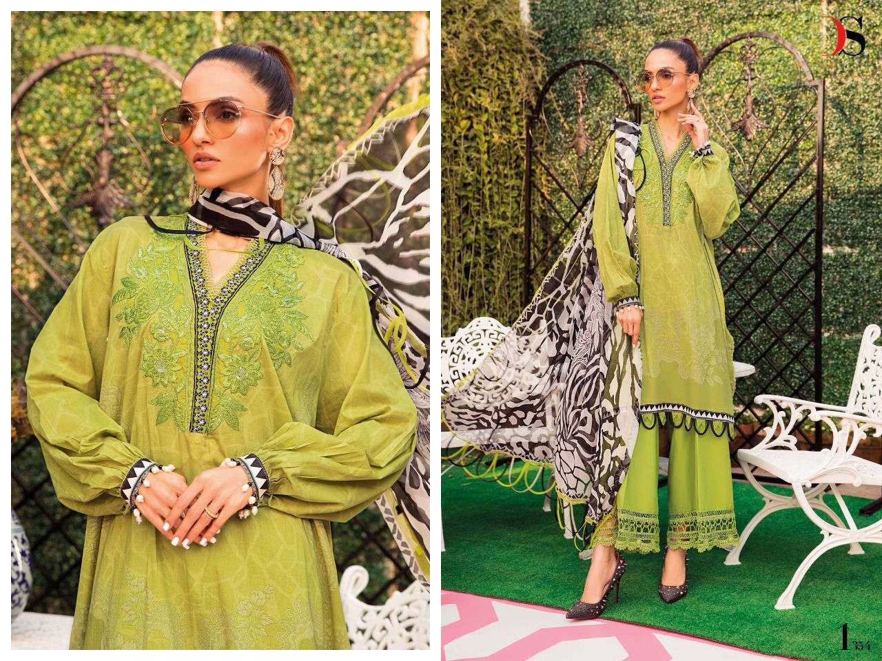 DEEPSY 1354 HIT DESIGN BY DEEPSY SUITS PURE COTTON EMBROIDERY PAKISTANI DRESS