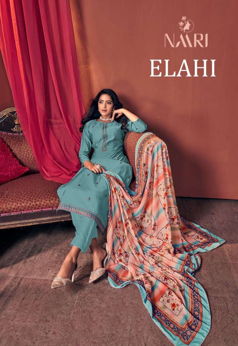 ELAHI BY NAARI 5901 TO 5904 SERIES SILK HEAVY EMBROIDERY WORK DRESSES