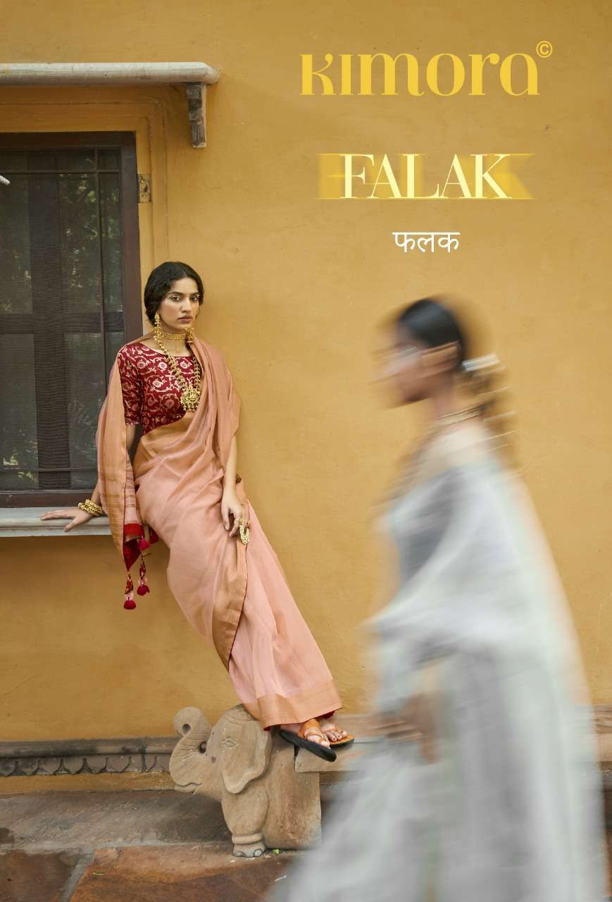 FALAK BY KIMORA 2026 TO 2030 SERIES SOFT TISSUE ORGANZA WORK SAREES