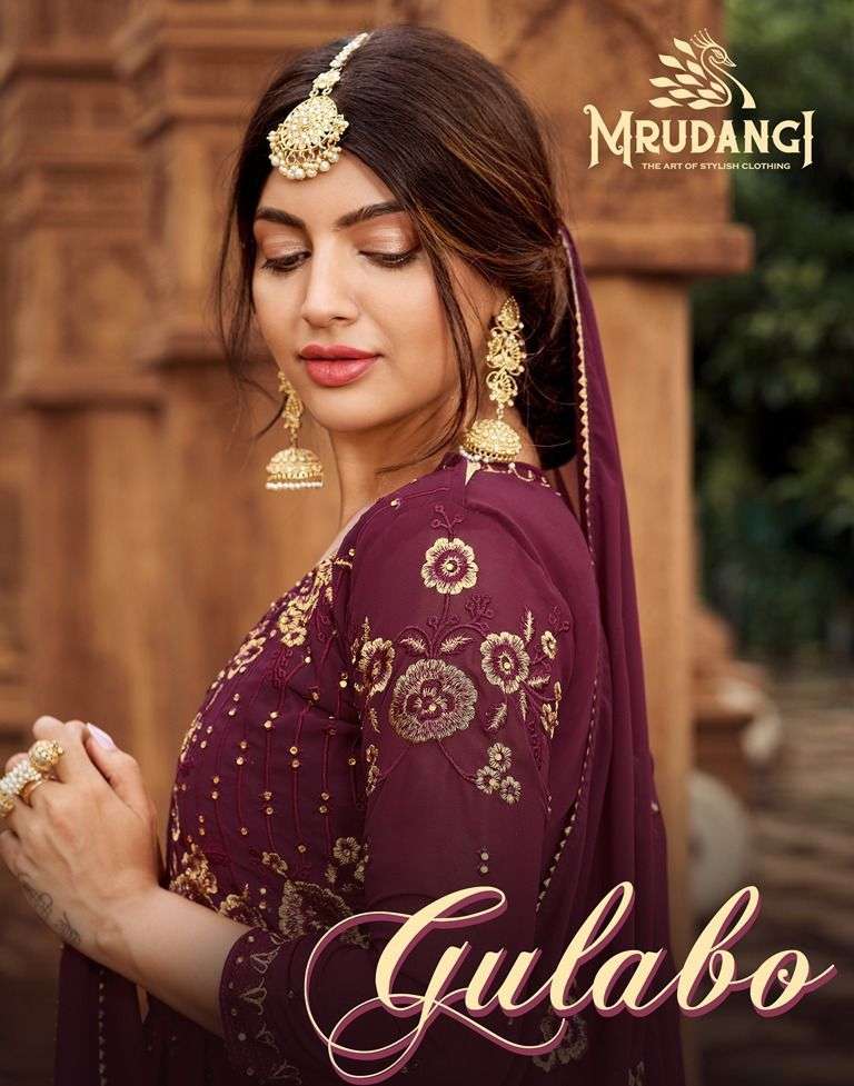 GULABO BY MRUDANGI 2009 TO 2013 SERIES GEORGETTE HEAVY EMBROIDERY SHARARA SUITS