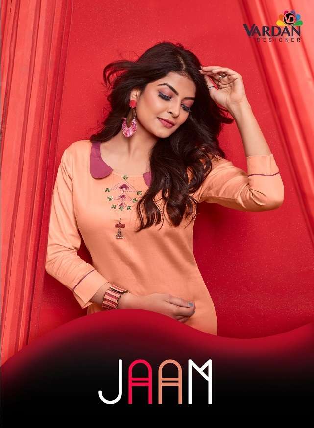 JAAM BY VARDAN DESIGNER 51 TO 53 SERIES JAAM COTTON PRINT KURTIS