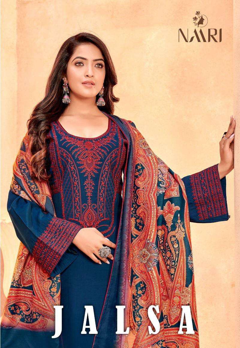 JALSA BY NAARI 5801 TO 5804 SERIES PURE SILK EMBROIDERY WORK DRESSES