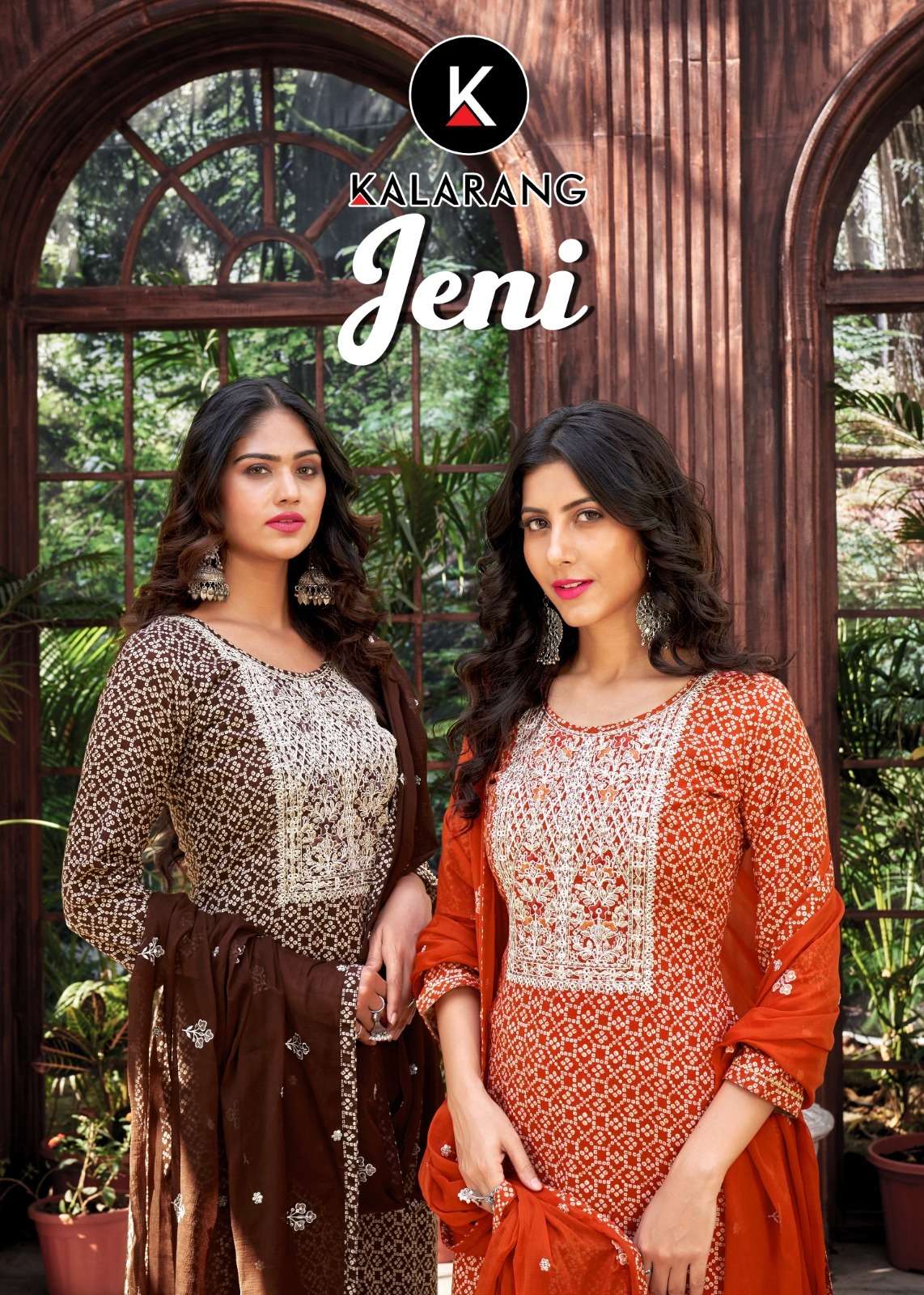 JENI BY KALARANG 10361 TO 10364 SERIES RAYON PRINT WORK DRESSES