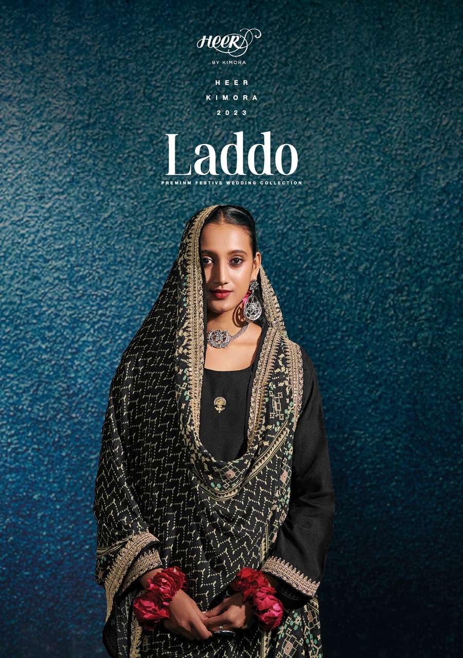 LADDO BY HEER 8951 TO 8958 SERIES MODAL SILK WORK EMBROIDERY DRESSES